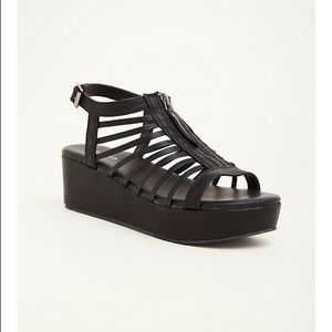 Zip Front Cage Flat Platforms (Wide Width)